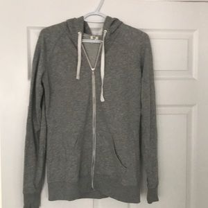 VS Pink hooded zip up sweatshirt